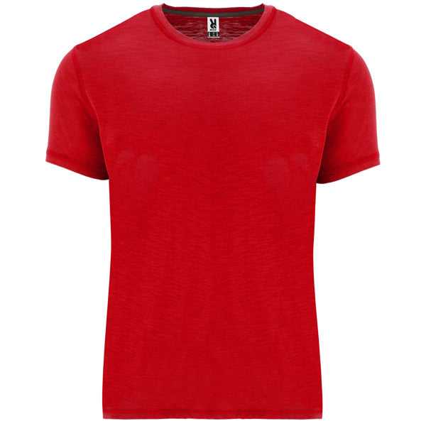 innovateQ Best-Preis-Garantie: T-Shirt kurzarm in schrag meliertem Stoff TERRIER CA0396 rot