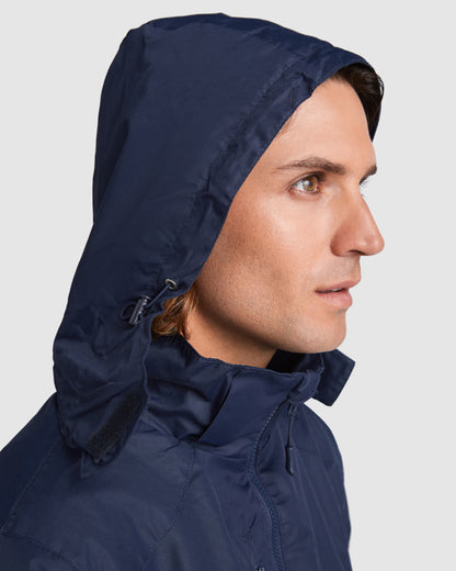 innovateQ Best-Preis-Garantie: Wasser- und winddichte Jacke aus Quatrefoil-Gewebe mit Innenfutter ALASKA CQ1106 marine