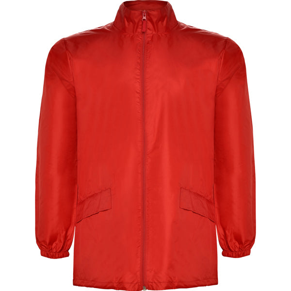 innovateQ Best-Preis-Garantie: Regenjacke mit Stehkragen und herausnehmbarer  Kapuze mit Kordelzug ESCOCIA CB5074 rot