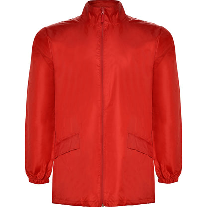 innovateQ Best-Preis-Garantie: Regenjacke mit Stehkragen und herausnehmbarer  Kapuze mit Kordelzug ESCOCIA CB5074 rot