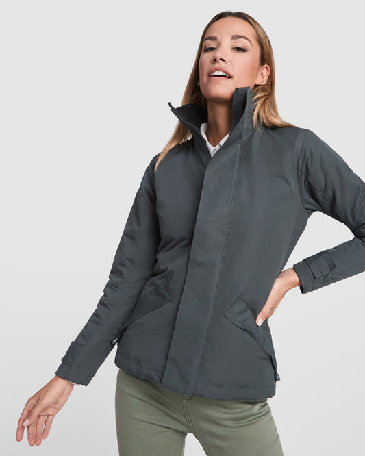 innovateQ Best-Preis-Garantie: Wasser- und winddichter Parka mit Stehkragen EUROPA WOMAN PK5078 schwarz