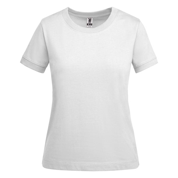 innovateQ Best-Preis-Garantie: Dickes kurzarmeliges Damen-T-Shirt aus Baumwolle VEZA WOMAN CA6563 weiss