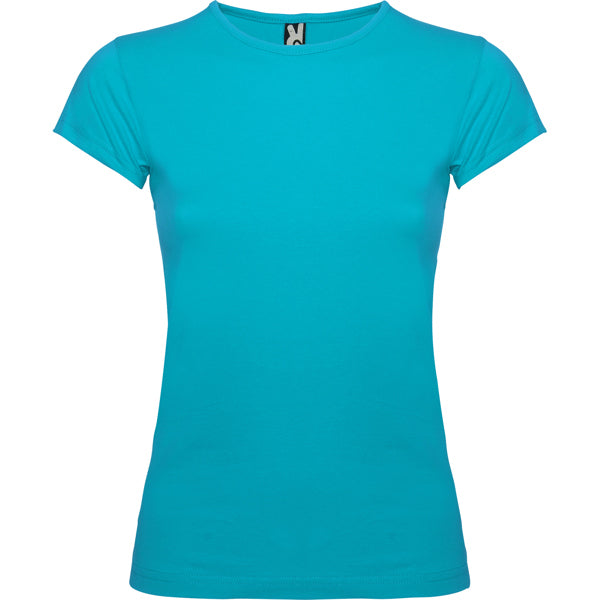 innovateQ Best-Preis-Garantie: Damen T-Shirt mit eingefasstem Rundhalsausschnitt in feinem Rippstrick BALI CA6597 rot