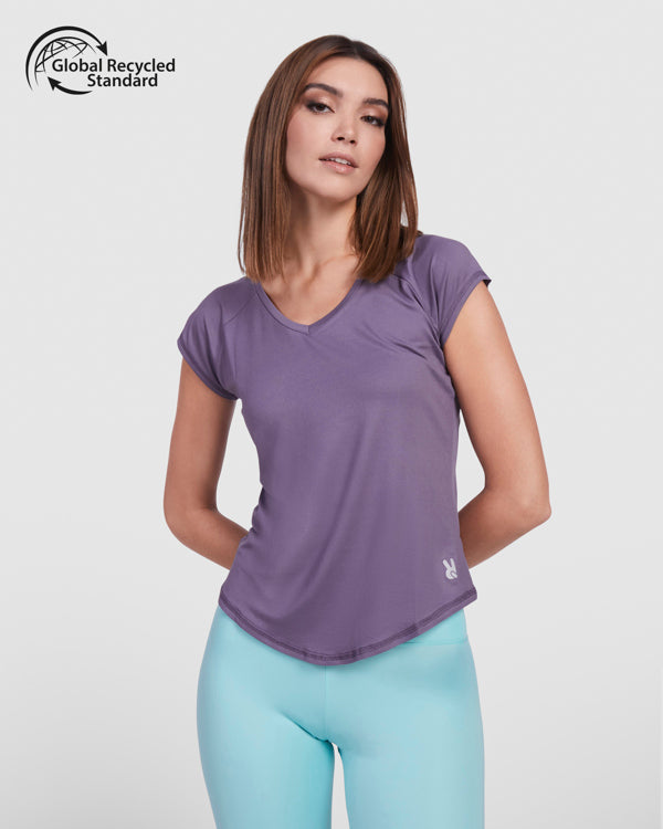 innovateQ Best-Preis-Garantie: Technisches Multisport-T-Shirt fur Damen mit Raglanarmeln JADA CA6667 violett