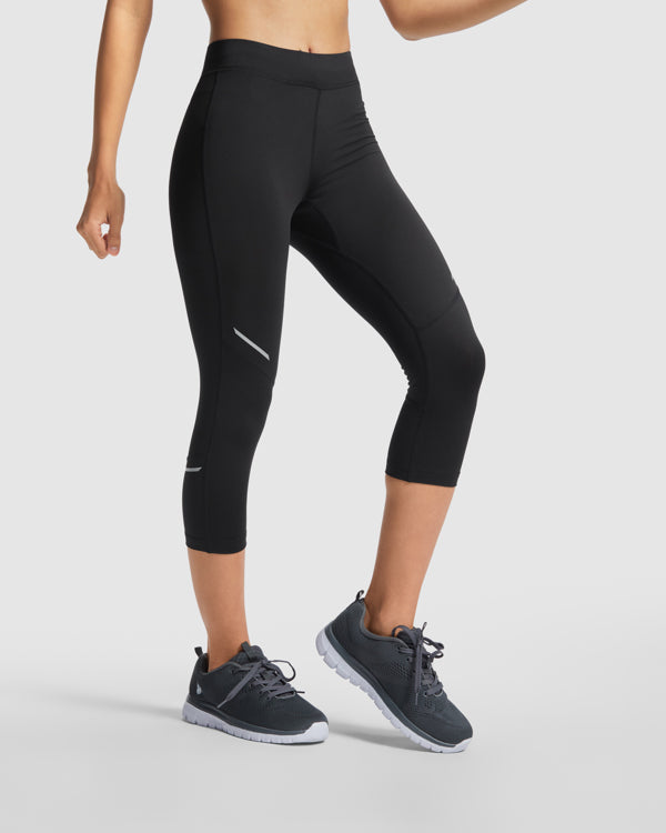 innovateQ Best-Preis-Garantie: Damen Funktions- und Sportleggin in Knielange ICARIA WOMAN LG6695 schwarz