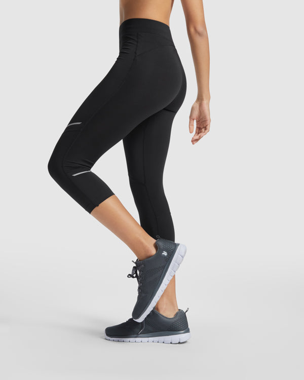 innovateQ Best-Preis-Garantie: Damen Funktions- und Sportleggin in Knielange ICARIA WOMAN LG6695 schwarz