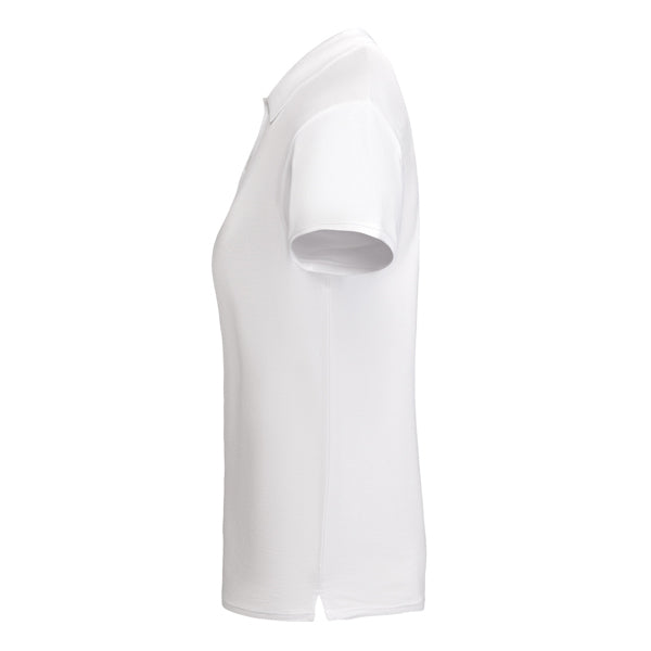 innovateQ Best-Preis-Garantie: Tailliertes Kurzarm-Poloshirt fur Damen aus OCS-zertifizierter Bio-Baumwolle PRINCE WOMAN PO6618 rot