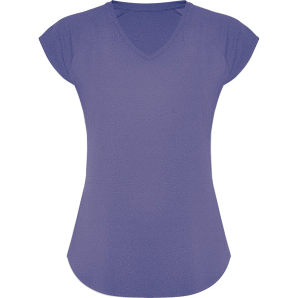 innovateQ Best-Preis-Garantie: Technisches Multisport-T-Shirt fur Damen mit Raglanarmeln JADA CA6667 violett