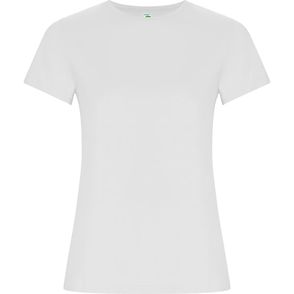 innovateQ Best-Preis-Garantie: Figurbetontes Kurzarm-Damen T-Shirt aus Bio-Baumwolle GOLDEN WOMAN CA6696 schwarz