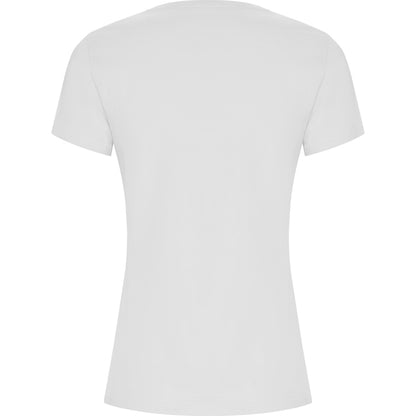 innovateQ Best-Preis-Garantie: Figurbetontes Kurzarm-Damen T-Shirt aus Bio-Baumwolle GOLDEN WOMAN CA6696 altweiss