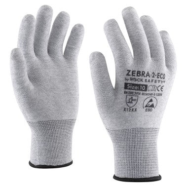Best-Preis-Garantie:  Kohlefaser ESD Handschuhe ohne Beschichtung ökonomische Version ZEBRA-2-ECO